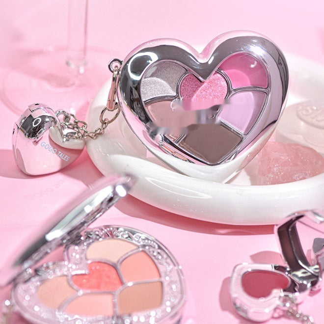 Eyeshadow and Lip Gloss Makeup Palette for Natural Daily Look - Multiple Colors