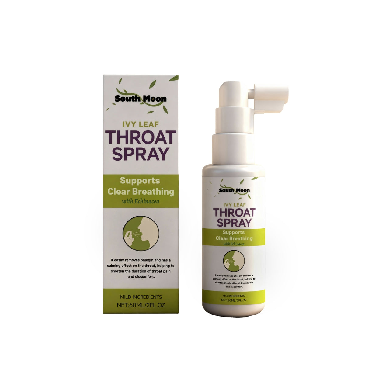 Ivy Leaf Throat Spray - Soothing 60ml Herbal Throat Relief for Voice & Comfort