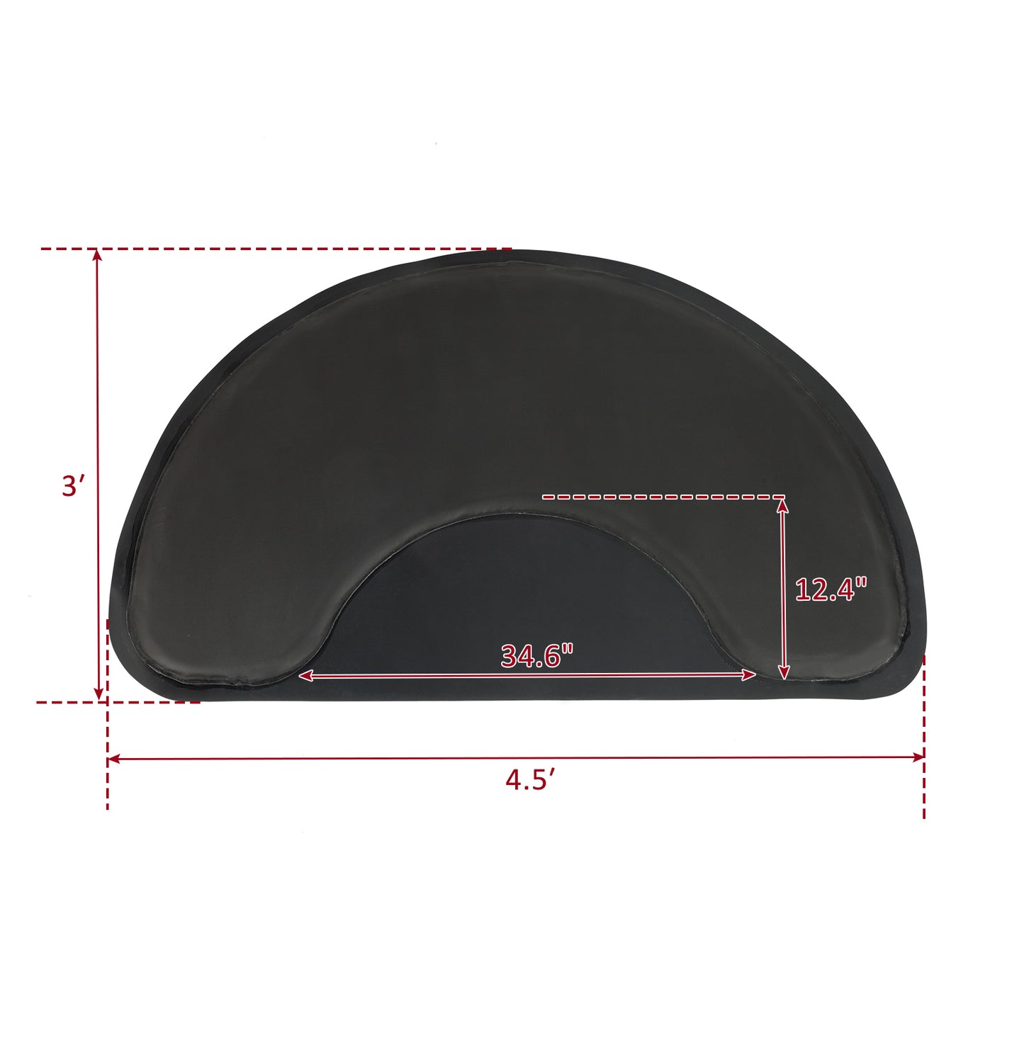 Anti-Fatigue Salon Mat 3ft x 4.5ft - Comfortable PVC Barber Floor Mat
