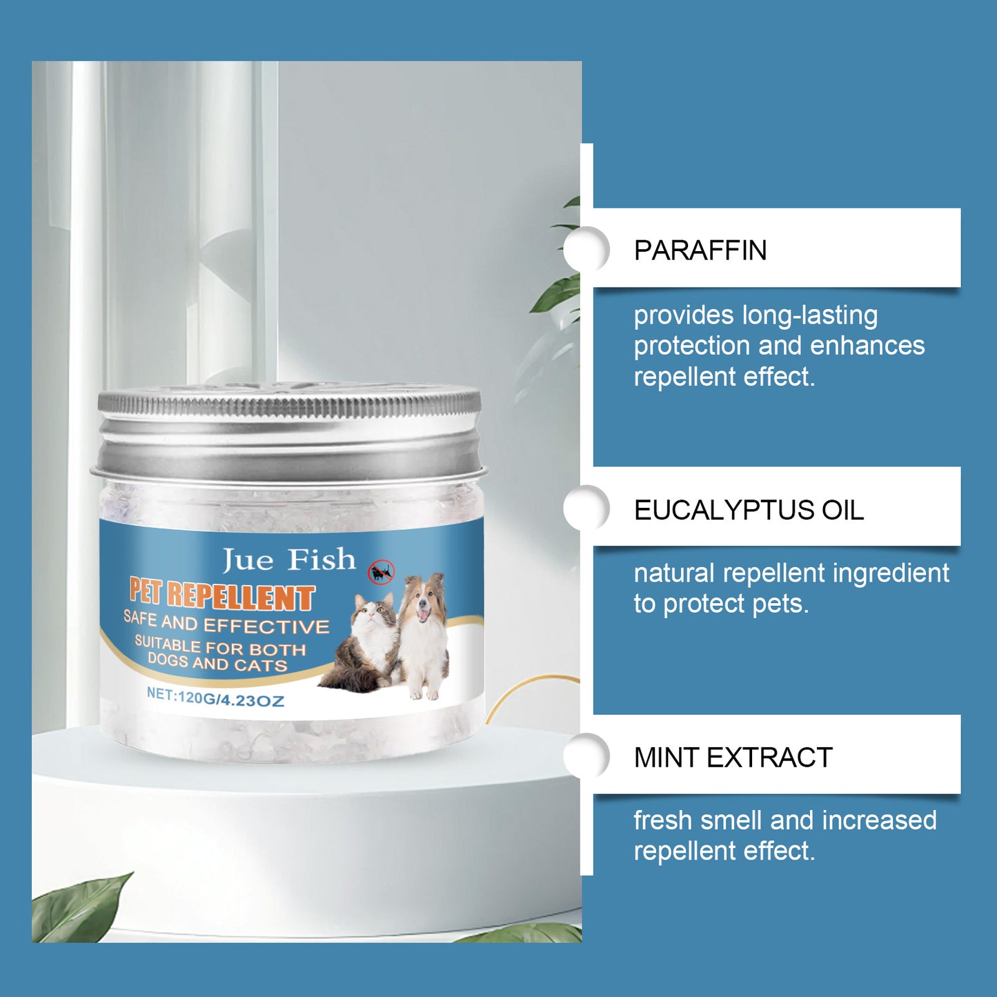 Pet Deterrent Paste for Furniture Protection - 120g Natural Anti-Chew & Scratch Repellent