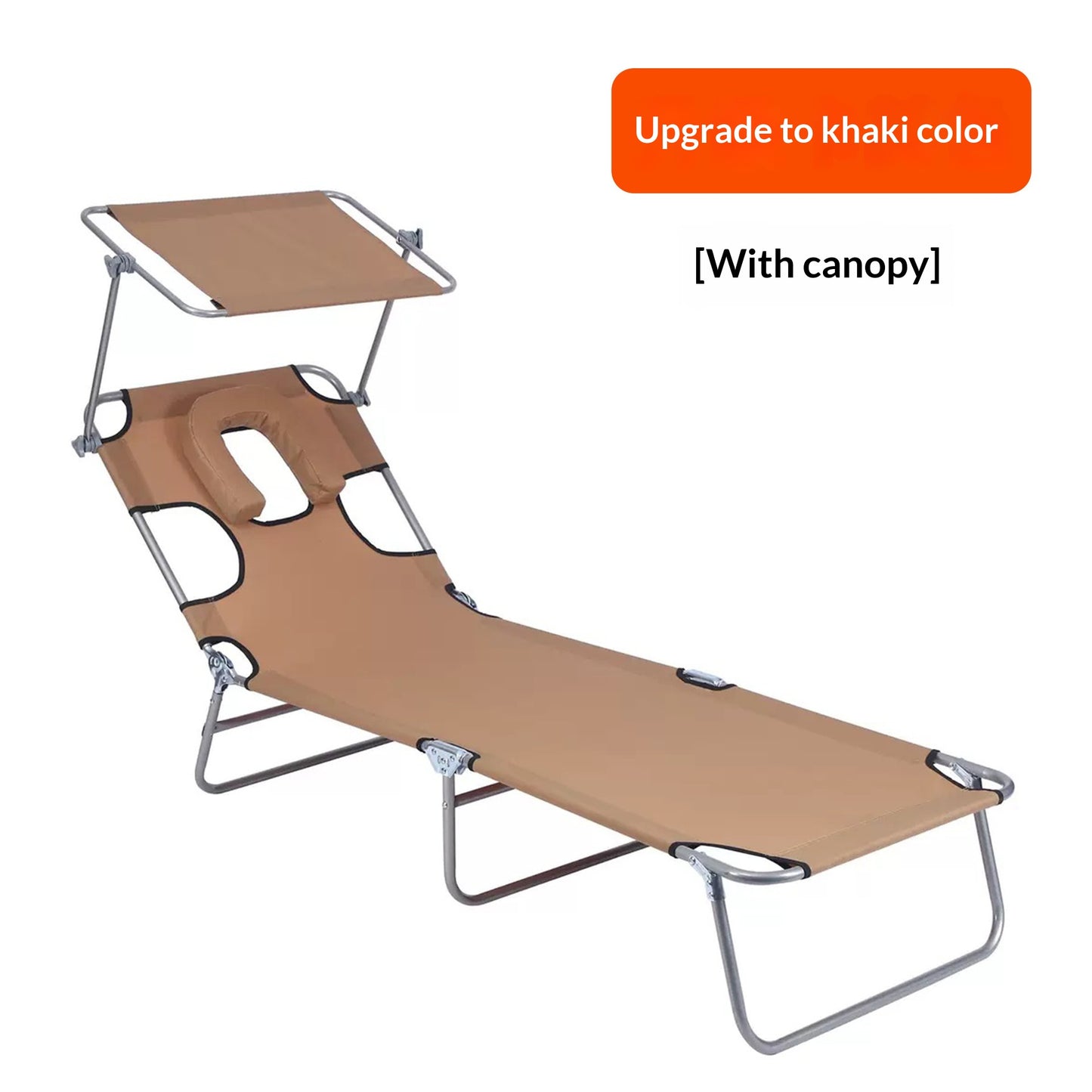 Multifunctional Folding Bed with Detachable Pillow for Office and Beach Use