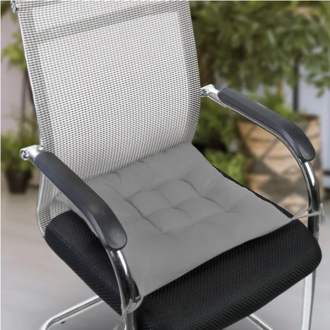 4-Pack Soft Tie-On Chair Cushion Pads for Comfort