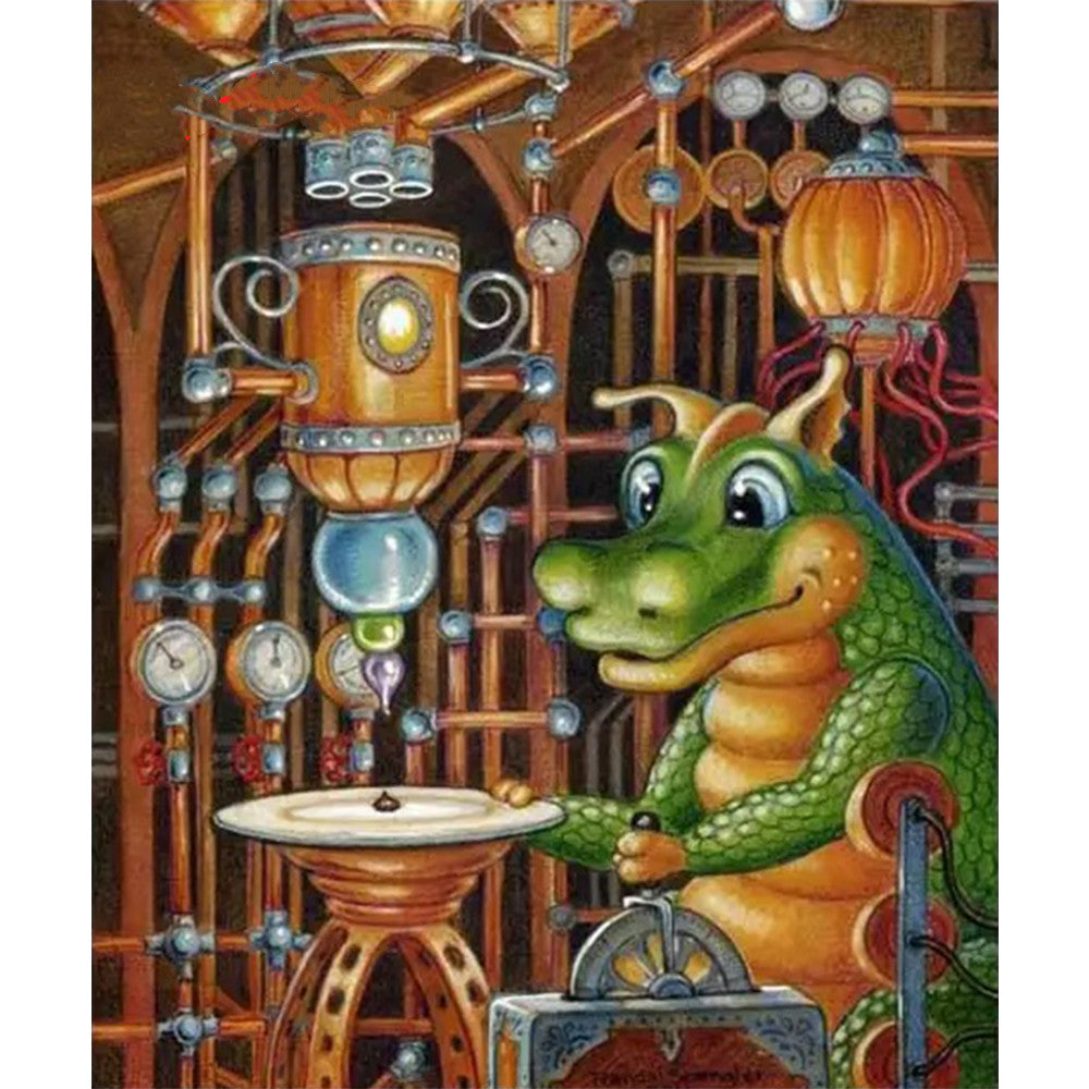 Diamond Painting Kit Cartoon Dragon Unicorn 5D Mosaic Art - Multiple Sizes & Styles