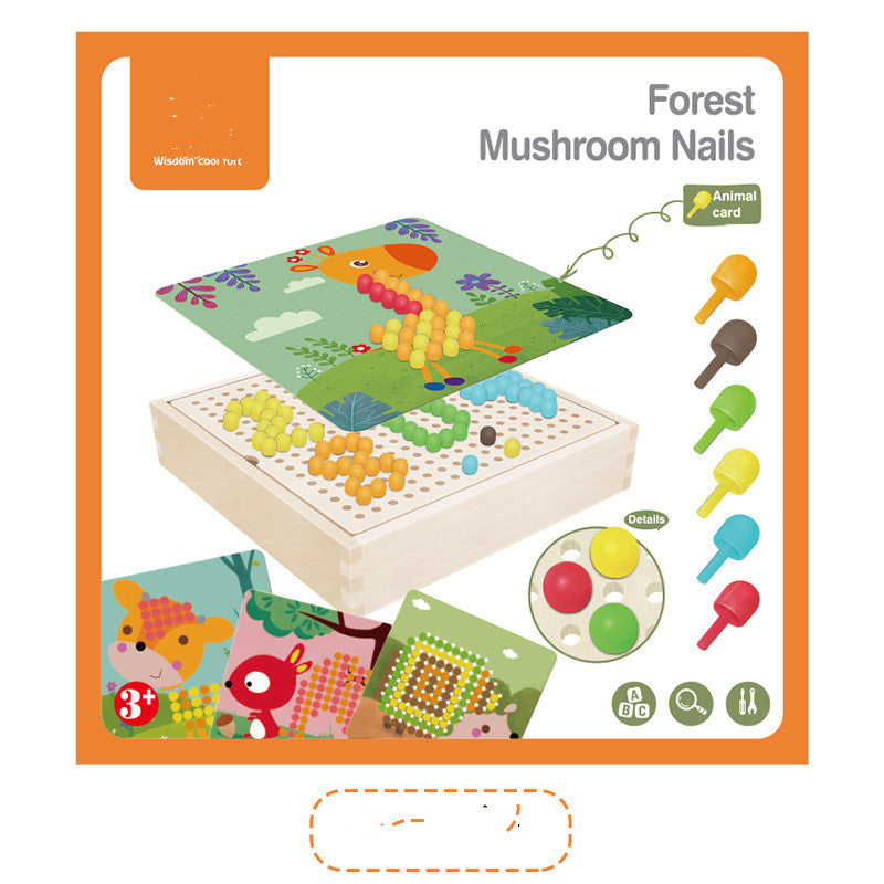 Wooden Creative Puzzle and Board Game Set for Kids