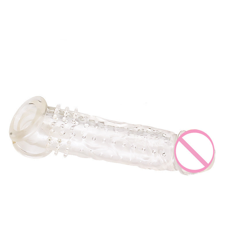 Men's Exotic Condom - Transparent Black and Clear TPE Pack of 1