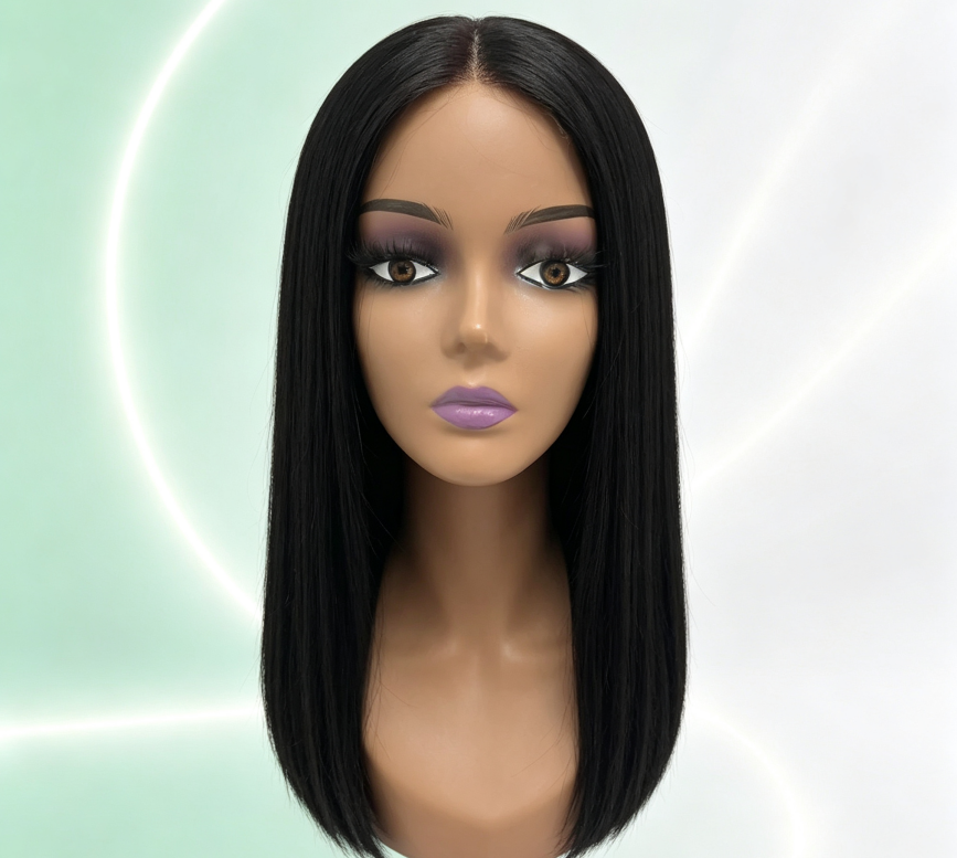 Human Hair Wigs 18 Inch Full Head Set Short Long Wavy Curly Customizable Color