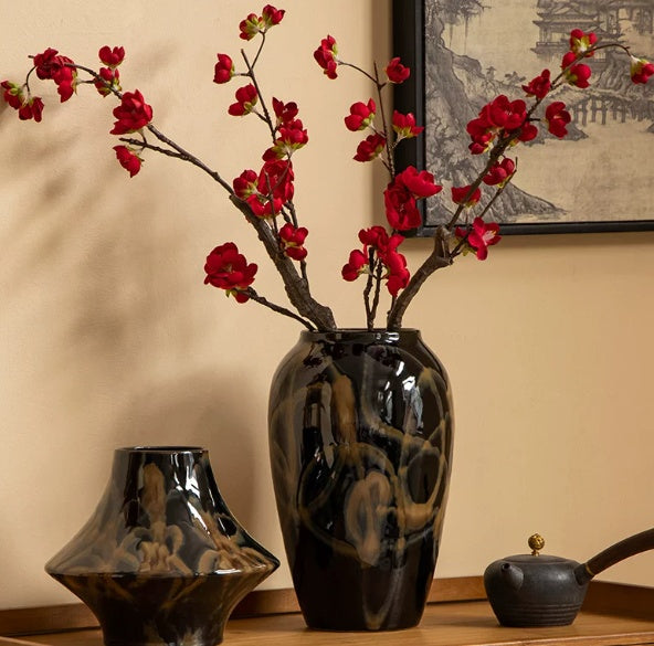 Ceramic Flower Vase for Living Room Decor - Multiple Styles & Sizes