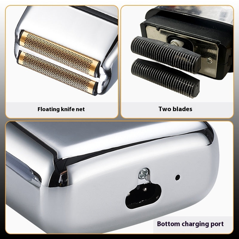 Electric Shaver Duplex Blade Rechargeable Razor