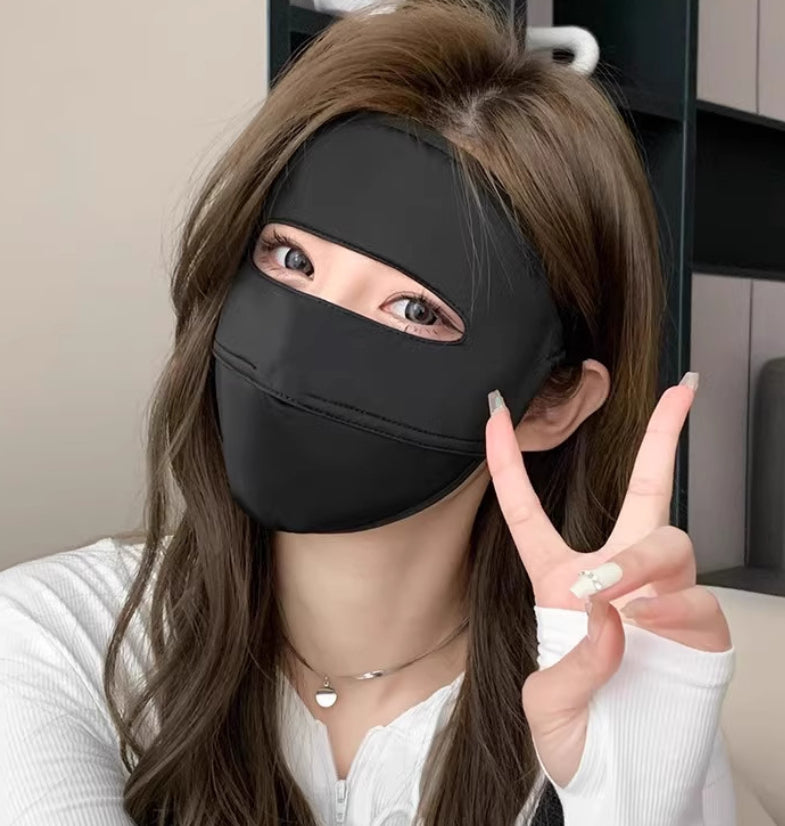 Women's Full-Face Sun Protection Mask - Ice Silk