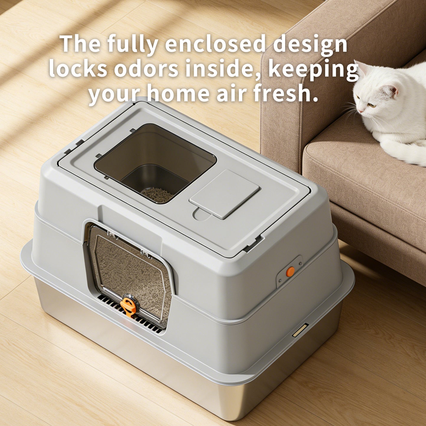 Pet Furniture Tools Stainless Steel Enclosed Cage for Pets - Multiple Colors