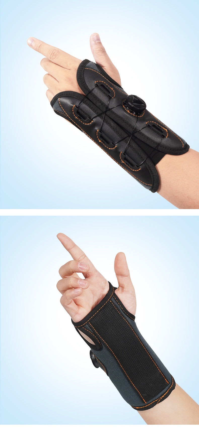 Adjustable Athletic Wrist Guard - Black