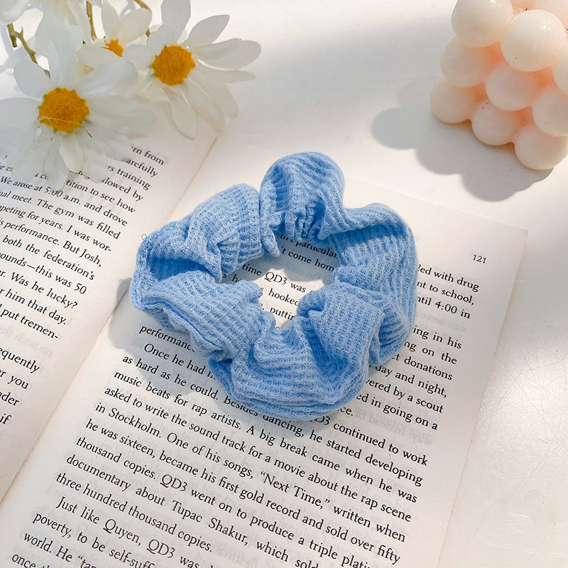 Winter Plush Pork Intestine Hair Ring - Colorful Hair Accessory for Women