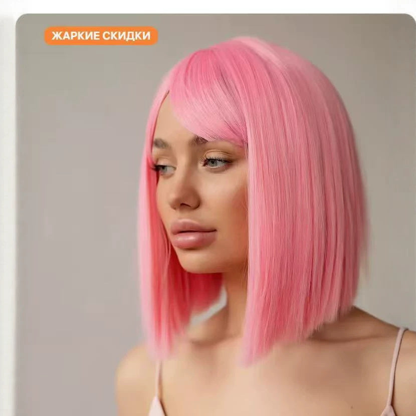 Fashionable Long Straight Wig with Wispy Bangs - Multiple Colors for Women