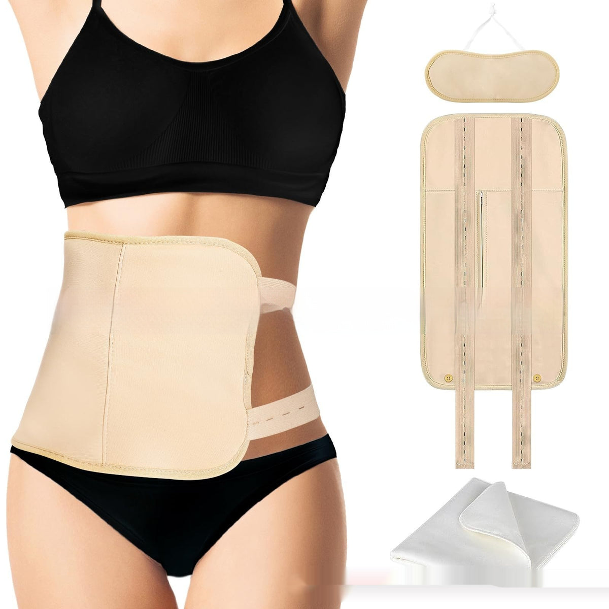 Leak Proof Oil Soft Hot Compress Conditioning Waist Belt