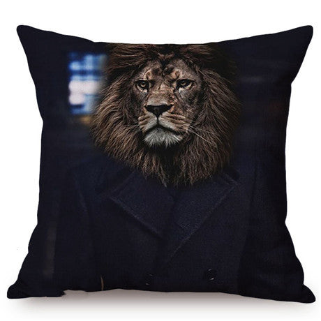 3D Animal Wolf Series Car Pillowcase Cushion Cover - Home Textiles