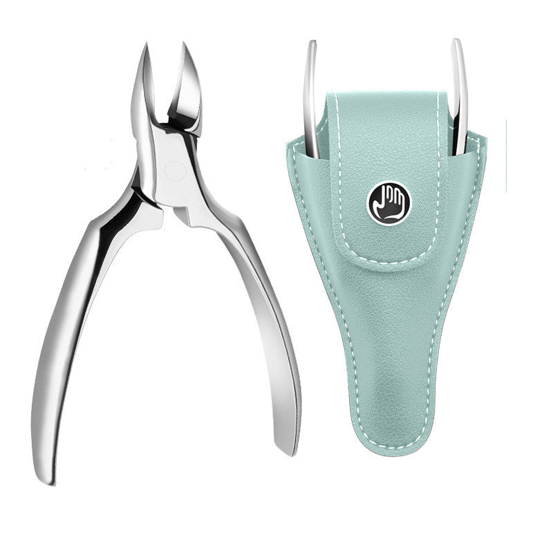 Stainless Steel Olecranon Nail Clipper Plier Set with Leather Case