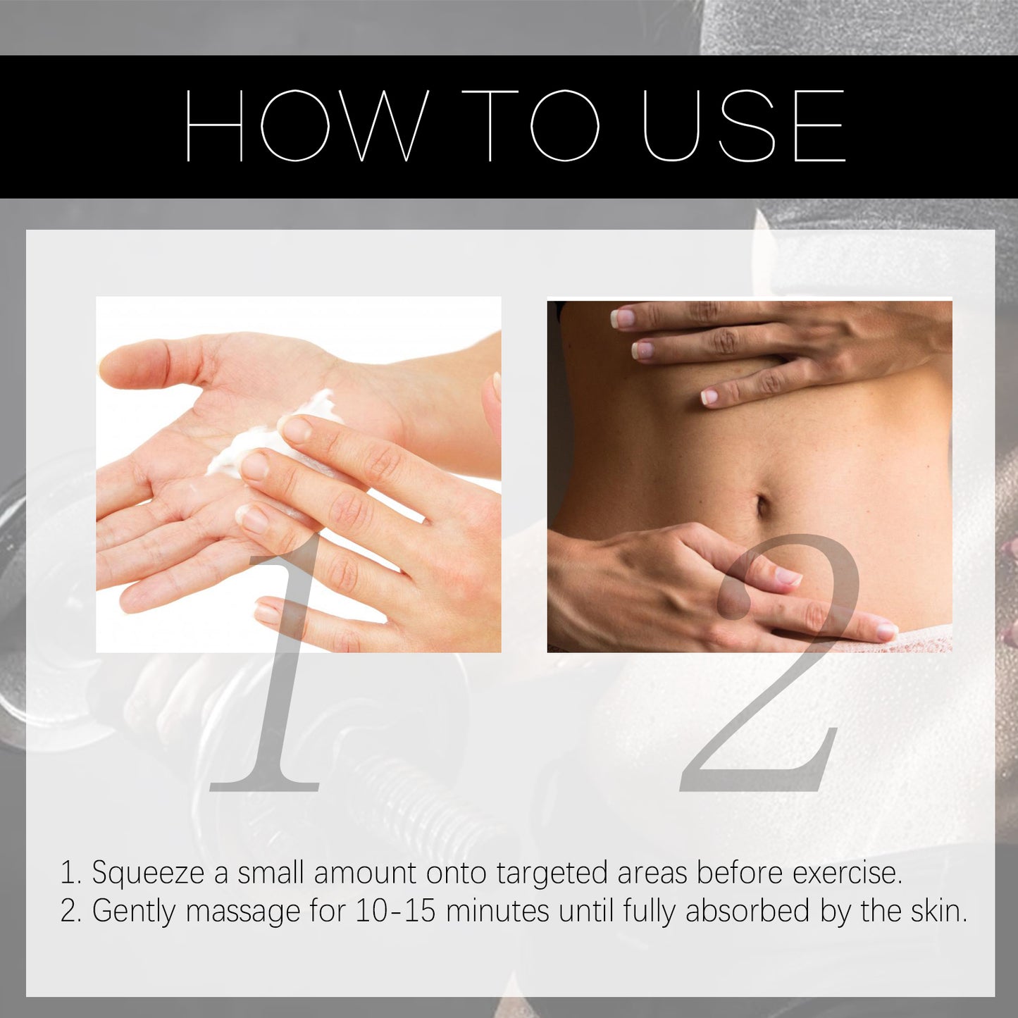 Abdominal Toning Cream - Muscle Firming & Sculpting Massage Cream