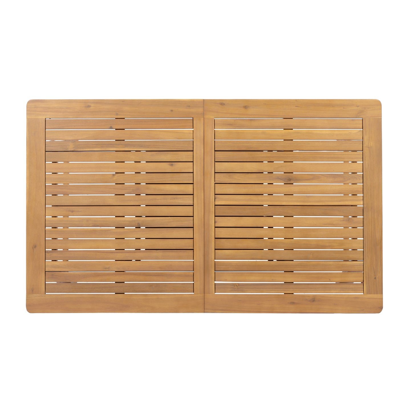 Extendable Acacia Wood Outdoor Dining Table - Teak Finish