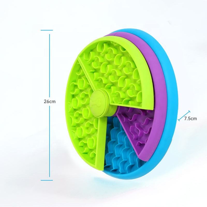 Pet Slow Feeder Bowl with Puzzle & Lick Mat for Medium & Large Dogs - Green