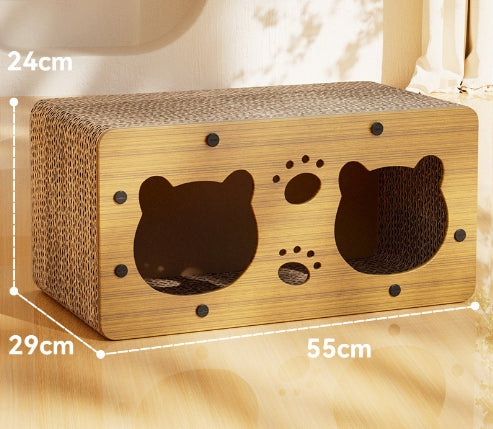 Sisal Cat Scratch Board with Crumb-Resistant Mat | Durable Pet Furniture