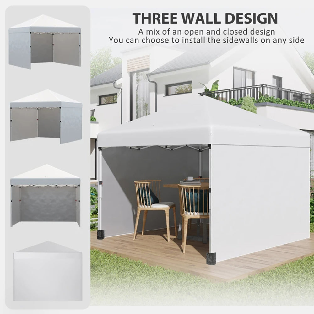 Height Adjustable Pop Up Canopy Tent - Cream White Event Shelter