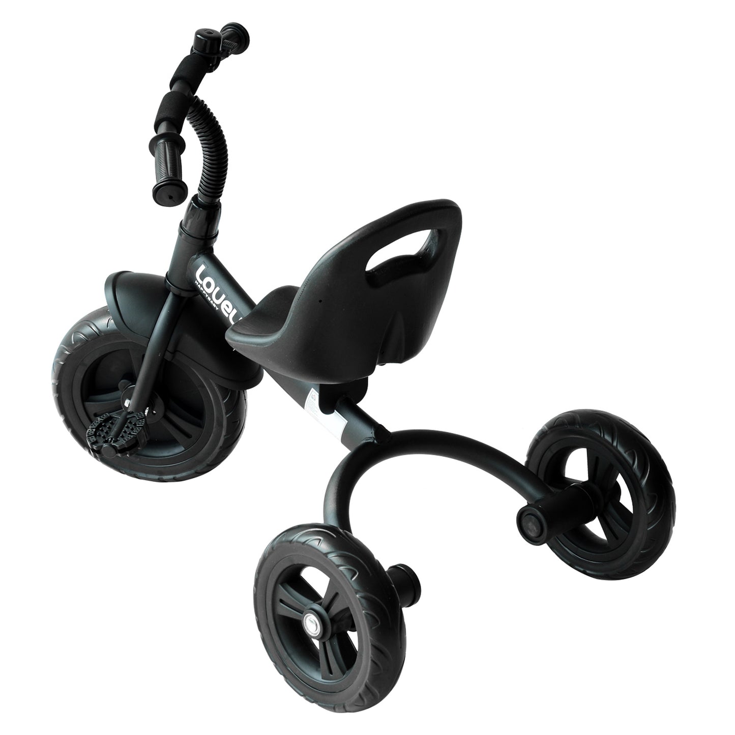 3-Wheel Indoor Outdoor Toddler Tricycle with Bell - Black