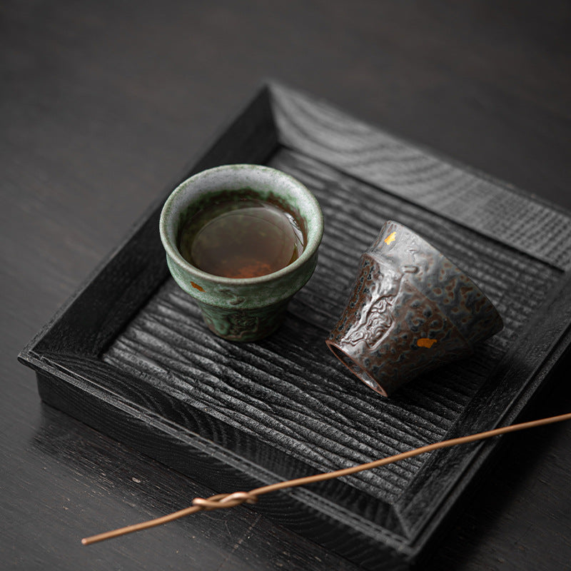 Nail Cup Tea Set with Multiple Color Options - Retro Clay Drinkware