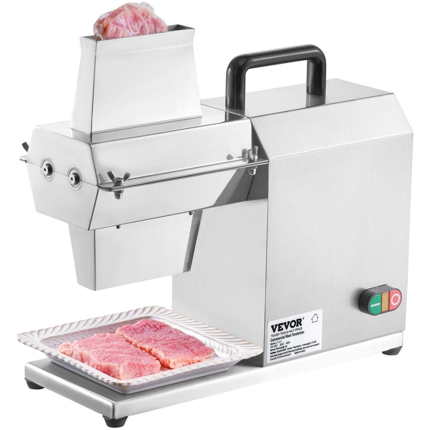 Electric Meat Tenderizer Machine - Heavy Duty Stainless Steel Kitchen Tool for Beef, Pork, Chicken, Fish