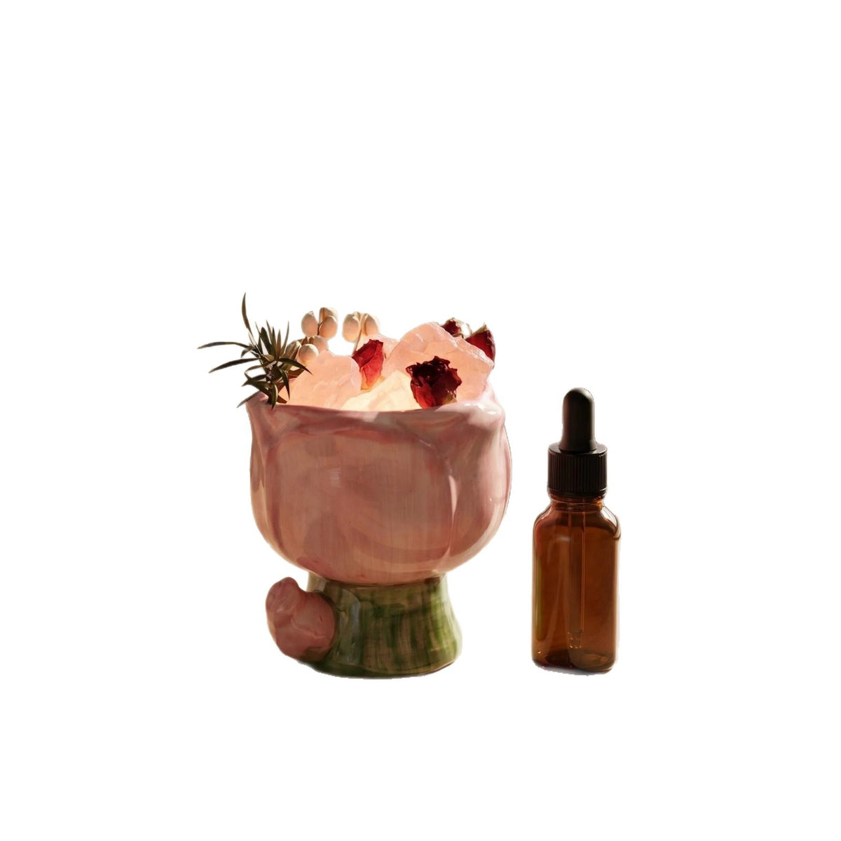 Dried Flower Crystal Diffuser Stone Aromatherapy Air Freshener - Fire-Free Home Decor