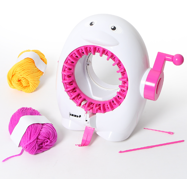 Kids Penguin Knitting Machine with Calculator for Children’s Crafting