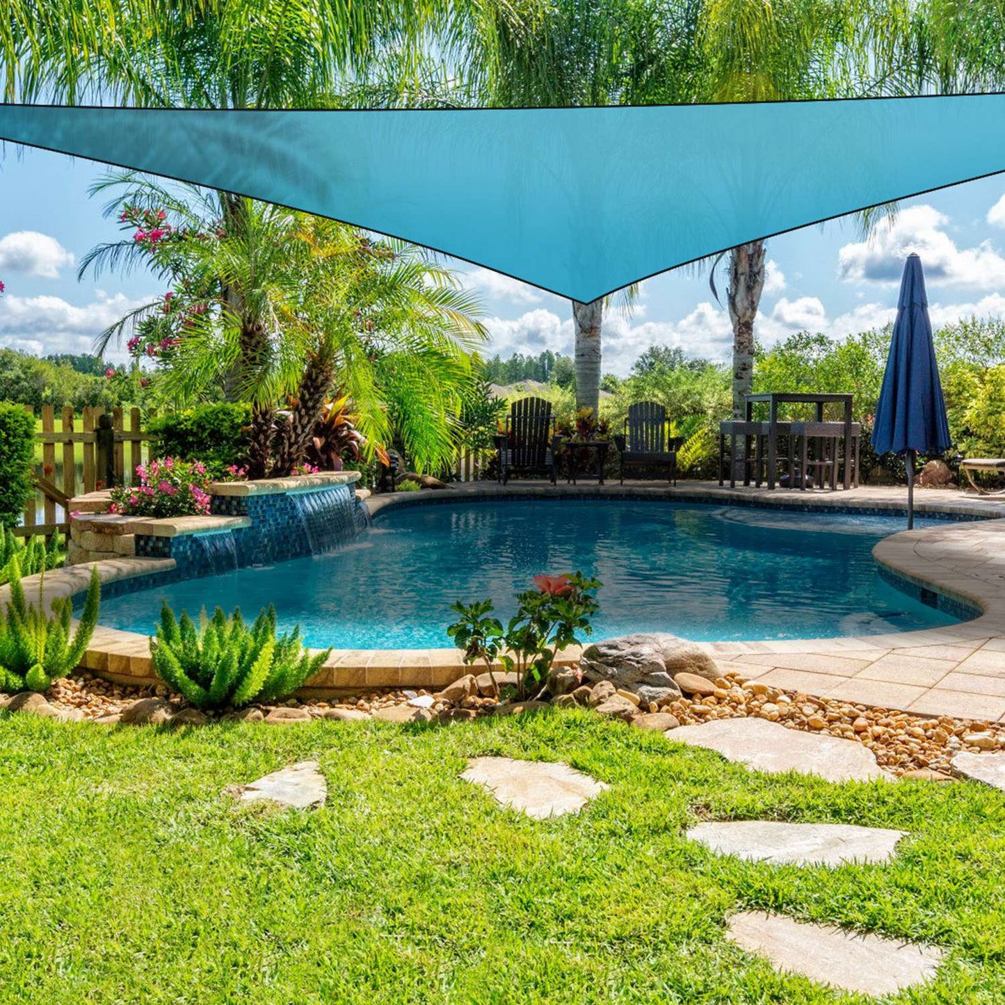 Triangle Shade Sail Canopy - Waterproof Outdoor Shelter