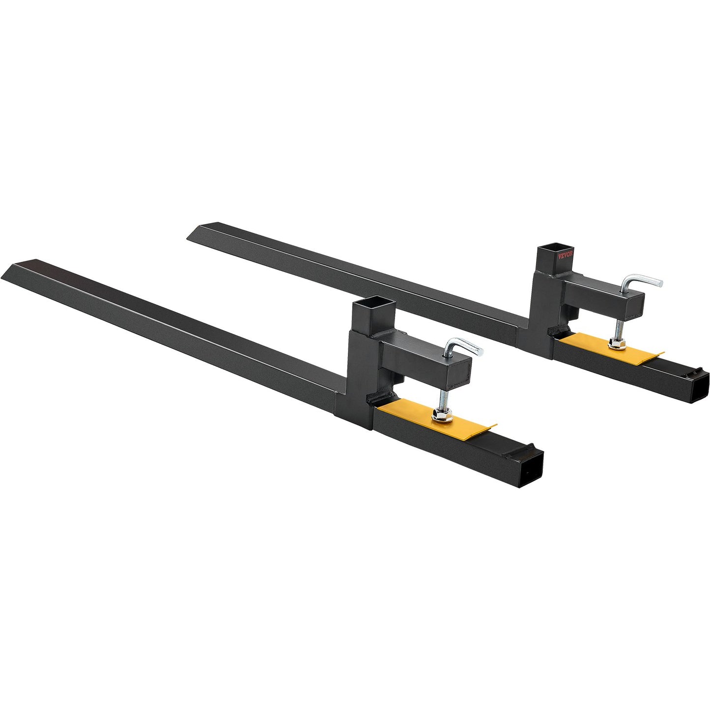 Heavy Duty Clamp On Pallet Forks 2000 Lbs Capacity for Tractor and Skid Steer