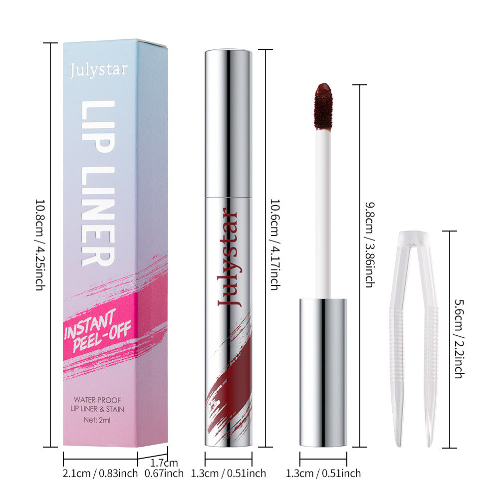 Peel Off Lip Liner and Liquid Lip Stain - Waterproof Matte Lip Tattoo