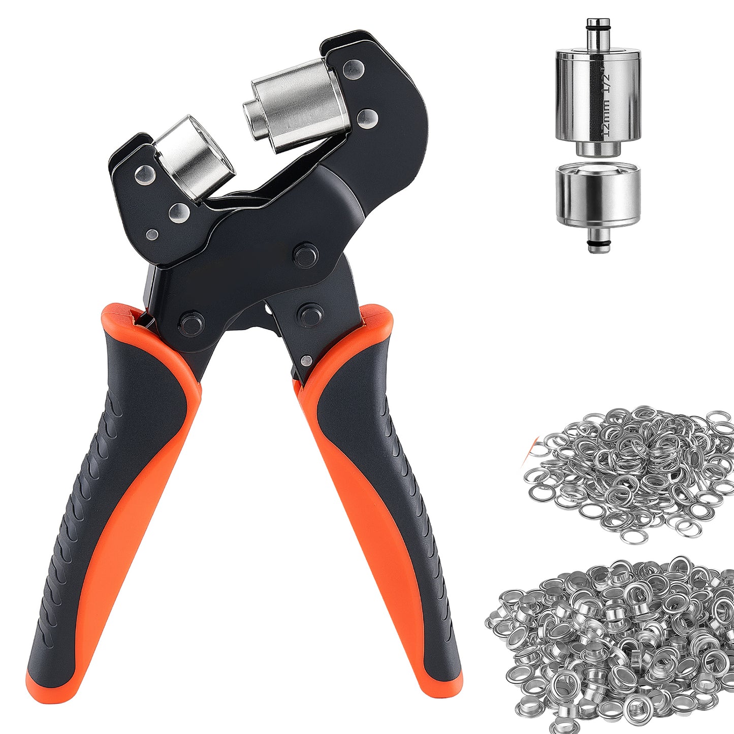 Grommet Tool Kit 1/2 Inch Eyelets and Grommets for Leather, Fabric, Tarp, Shoe Repair