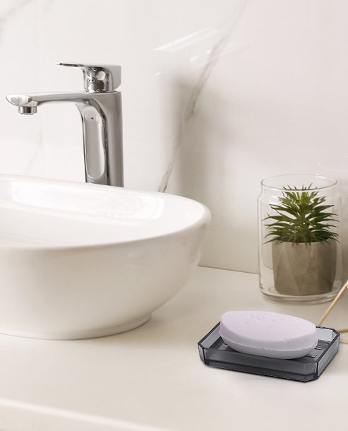 5-Piece Bathroom Wash Set with Ceramic-Inspired Design - Stylish Home Organizer
