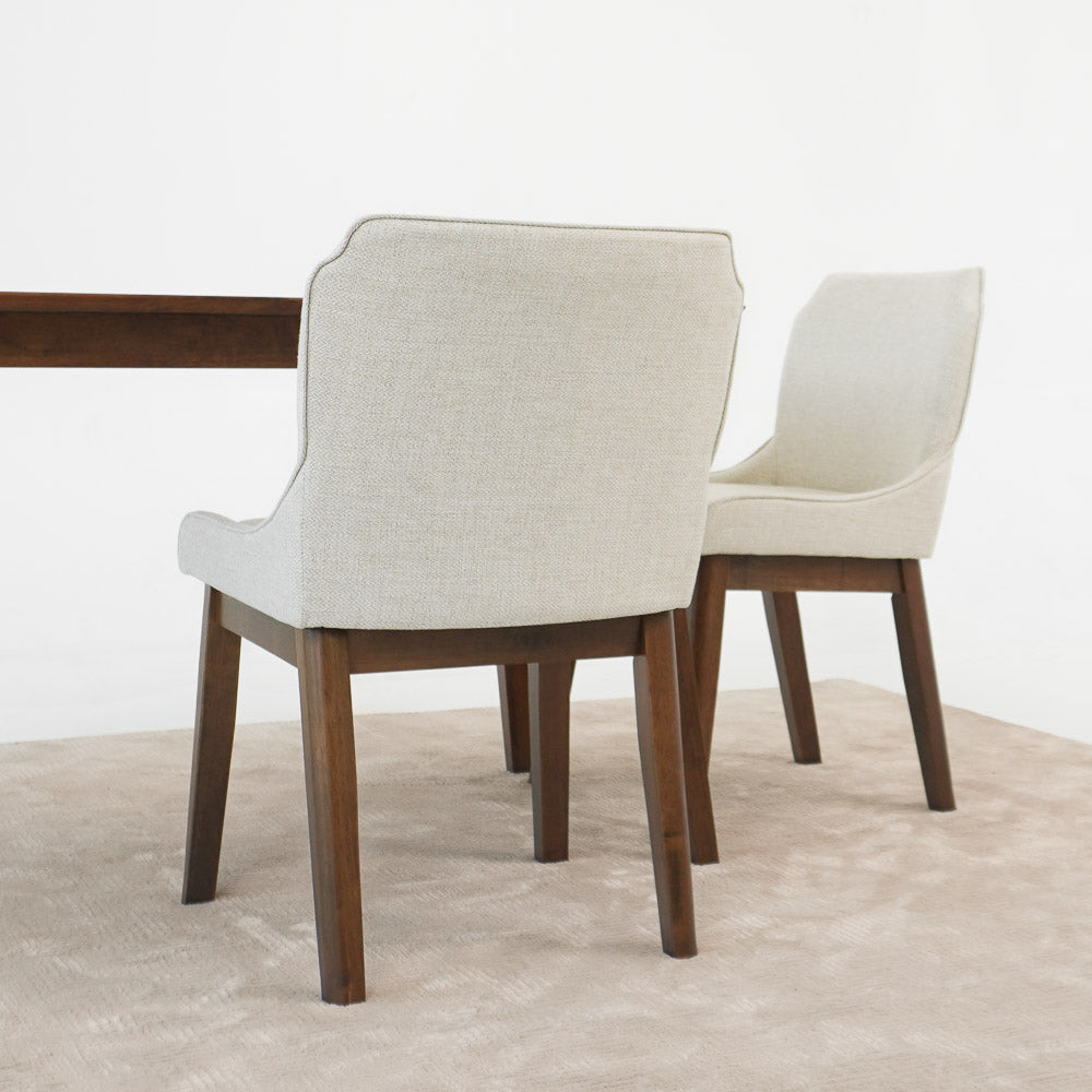 Ellis Dining Chair Set Of 2 - Beige Linen