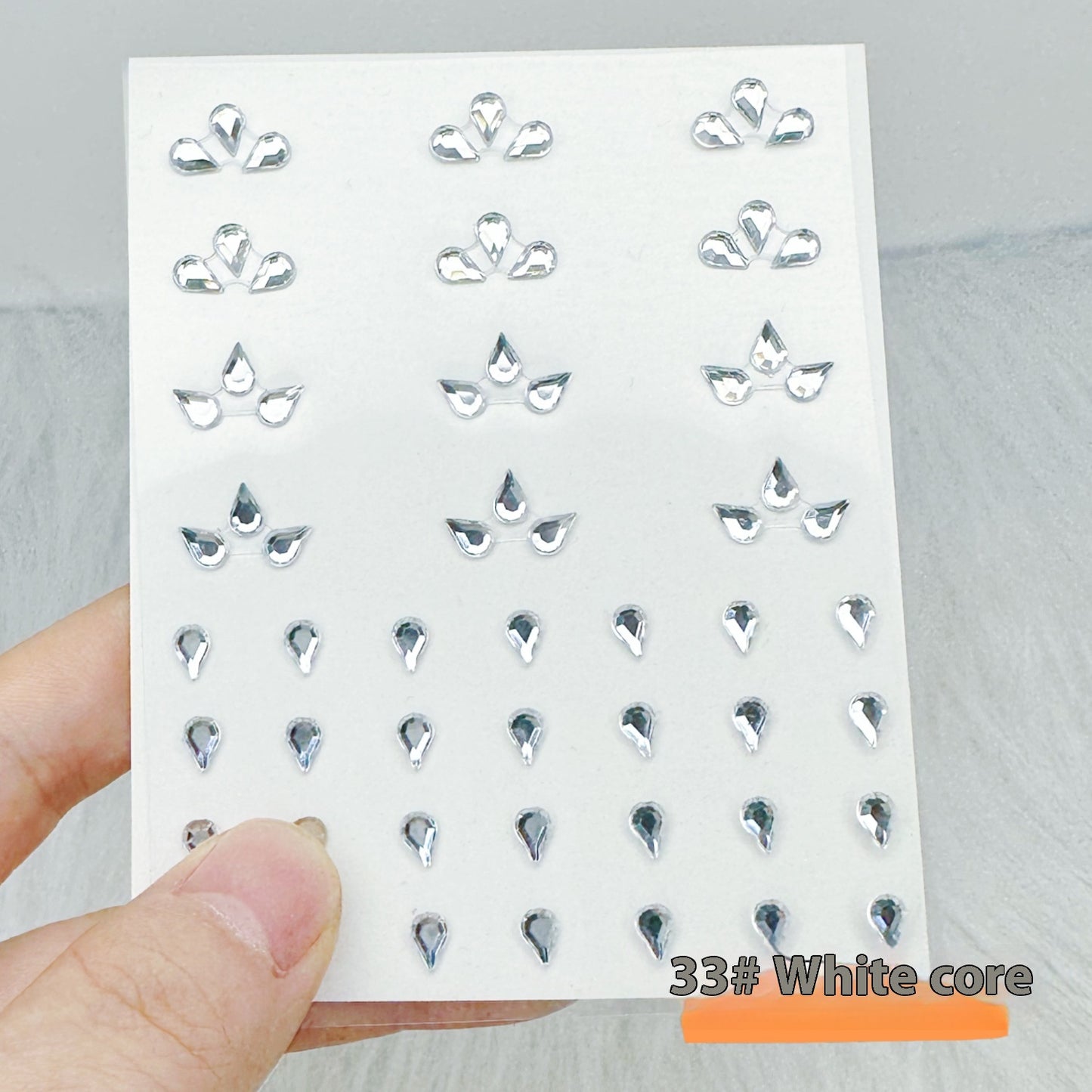 Pearl and Crystal Nail Art Stickers Set for DIY Manicure and Decor