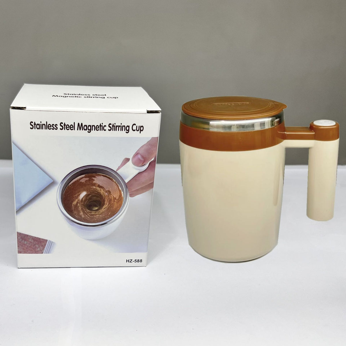 Rechargeable Magnetic Mixing Coffee Cup - 400ml Nordic Style Portable Blender