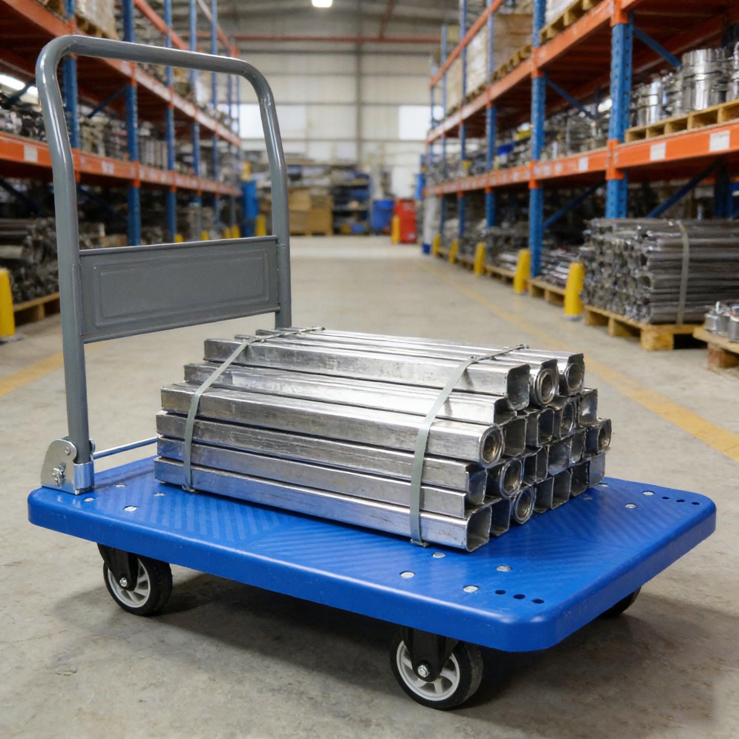 Hand Truck Upgraded Foldable Push Cart Dolly 660 Lbs Capacity Moving