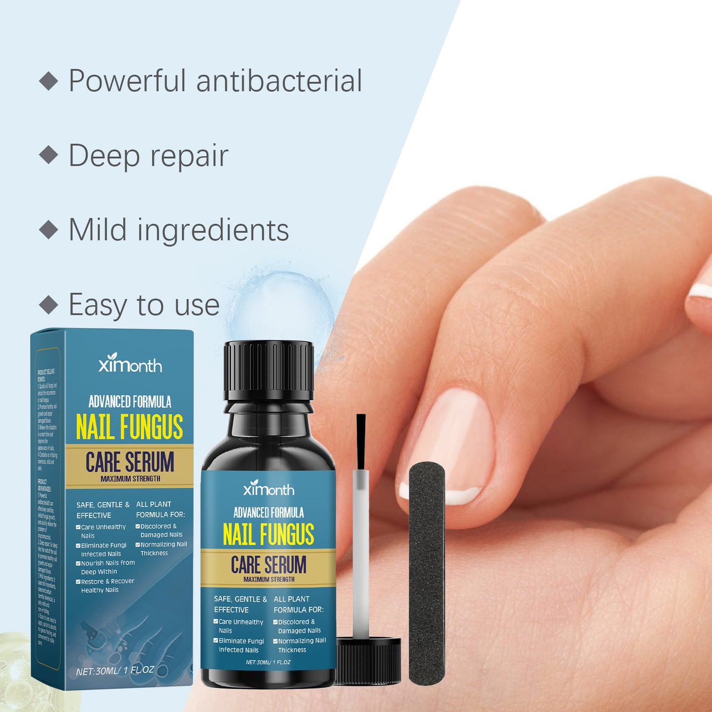 Nail Repair Solution with Essential Oils for Damaged & Fungal Nail Care