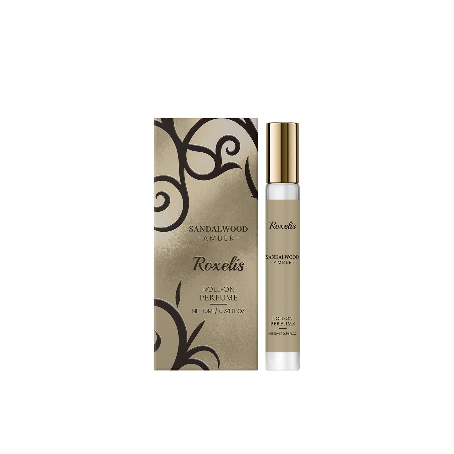Sandalwood Amber Perfume Oil - Luxury 10ML Deep Lasting Fragrance