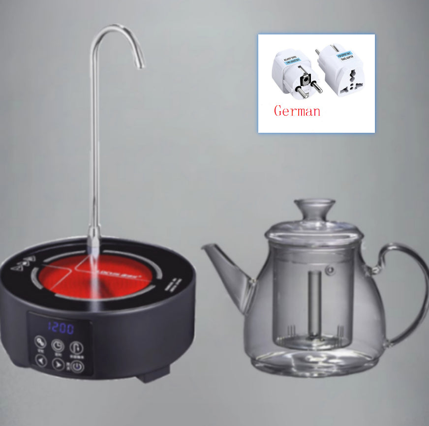 Large Capacity Glass Steam Teapot for Home Brewing - 1.5L