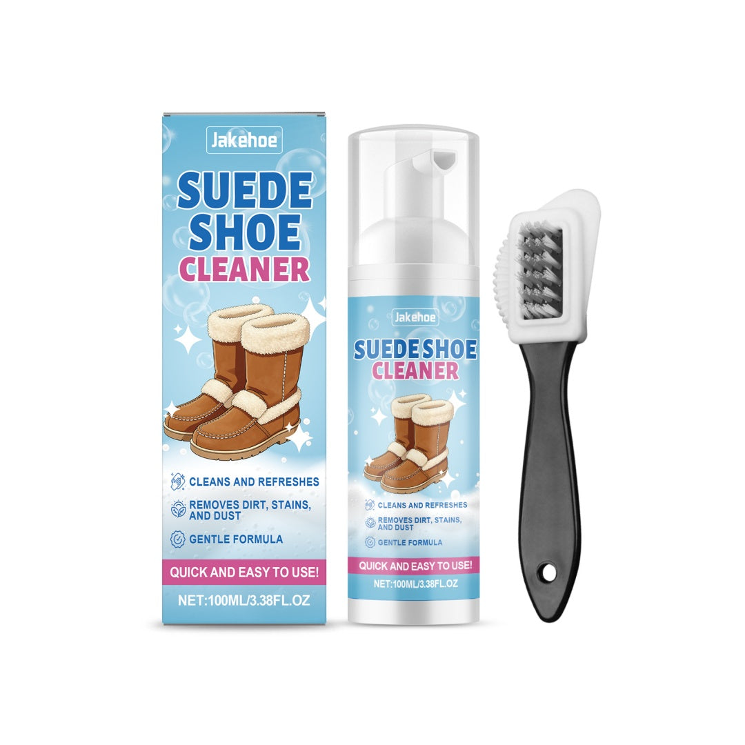 Suede Shoe Cleaning Set with 100ml Bottle & Brush - Shoe Care Kit