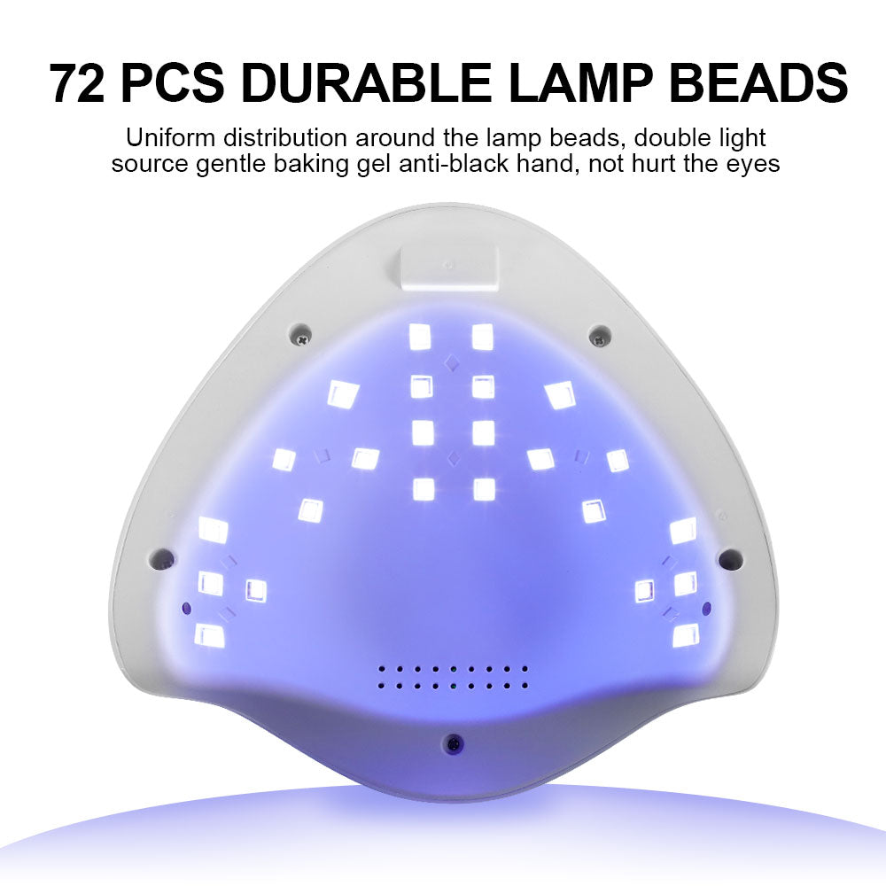 Professional LED UV Nail Lamp - Gel Polish Dryer with Auto Sensor & Timer