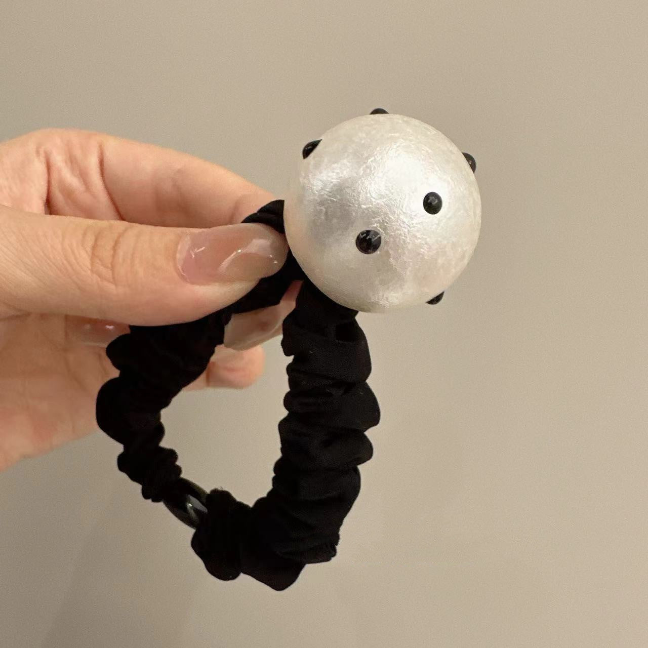 Polka Dot Big Bead Headband - Retro Hair Accessory for Women