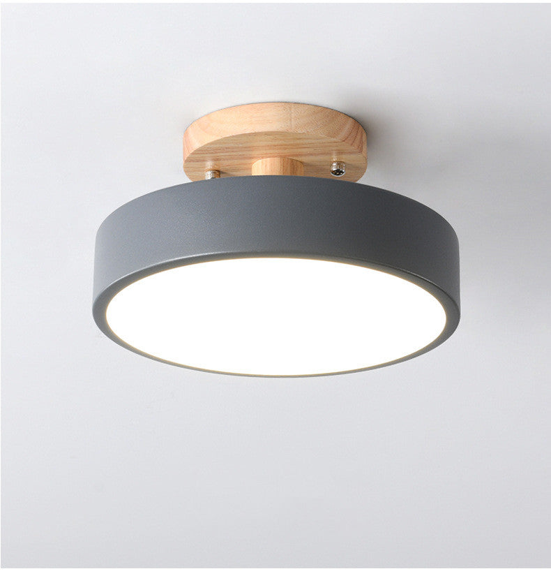 Modern Ceiling Lamp for Hallways Living Rooms Bedrooms White Grey Pink 3-Color Light