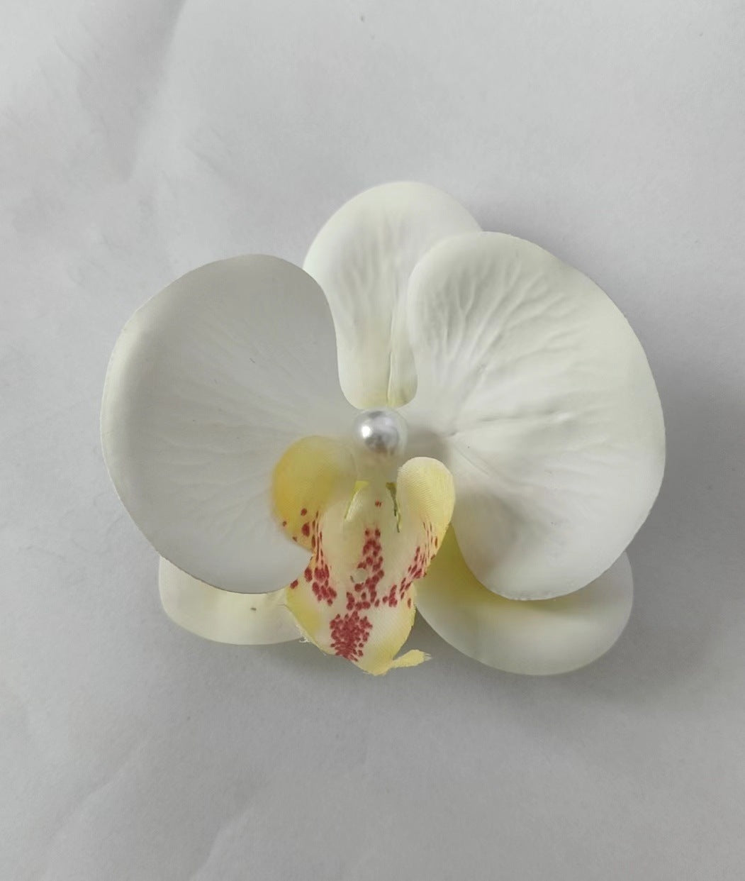 Elegant Butterfly Orchid Hair Clip - Floral Side Grip for Women