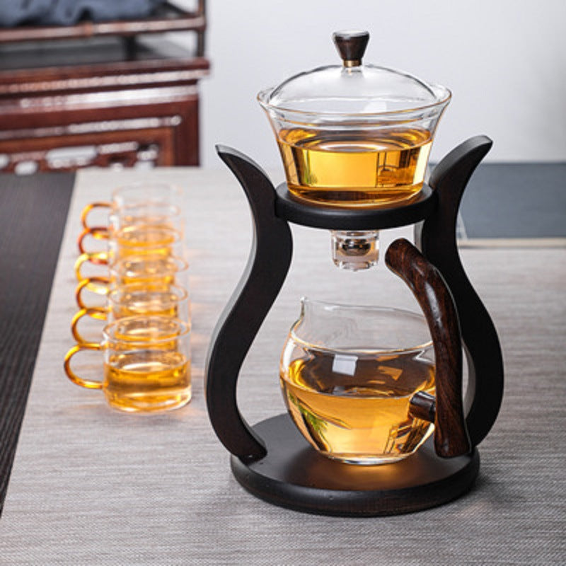Magnetic Glass Tea Maker Set with Storage Bottle - Simple Home Brewing Kit