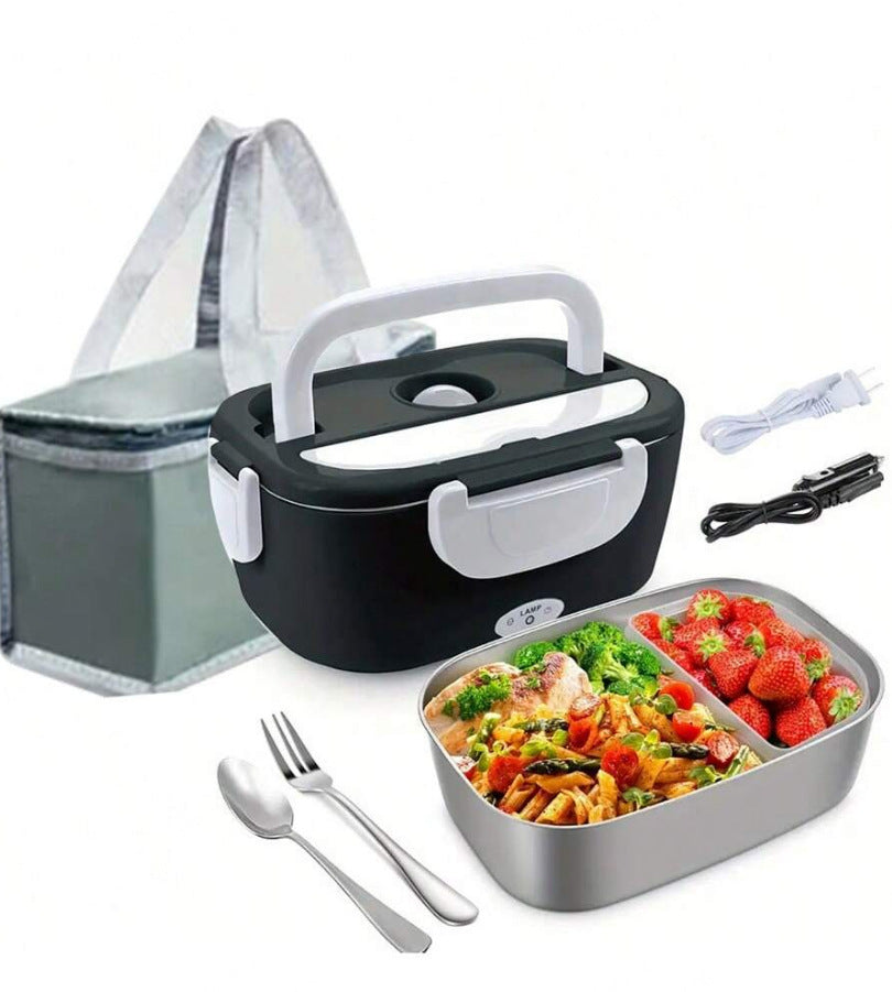 High-Power Electric Lunch Box with Detachable Stainless Steel Inner - 100W