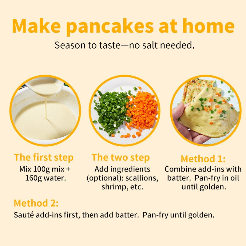 3-Pack Premium Pancake Mix - Just Add Water for Fluffy Pancakes